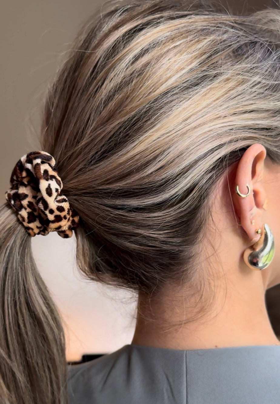 Leopard Hair Scrunchies