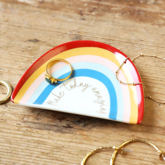 MAKE TODAY AMAZING RAINBOW TRINKET DISH